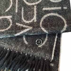 Calvin Klein Black & Gray Scarf